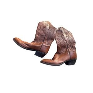 Size 7 Vintage Luchese 2000 Leather Cowboy Boots